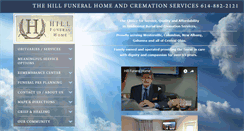 Desktop Screenshot of hillfuneral.com