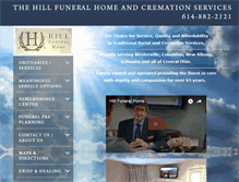 Tablet Screenshot of hillfuneral.com